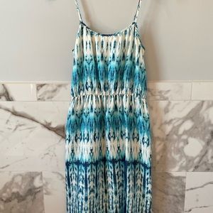 Banana Republic tie Die Blue Sleeveless dress